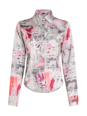 Foto van product KARL LAGERFELD JEANS Blouse grijs / basaltgrijs / pink