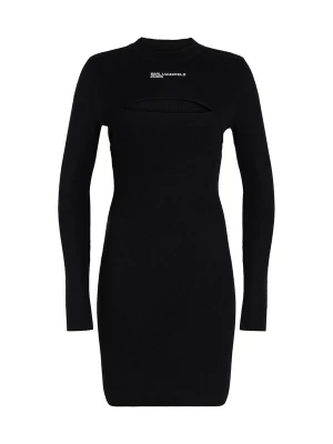 Foto van product KARL LAGERFELD JEANS Gebreide jurk zwart / wit