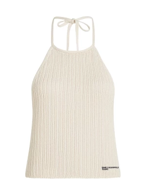 Foto van product KARL LAGERFELD JEANS Gebreide top beige / zwart