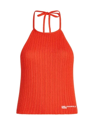 Foto van product KARL LAGERFELD JEANS Gebreide top oranjerood