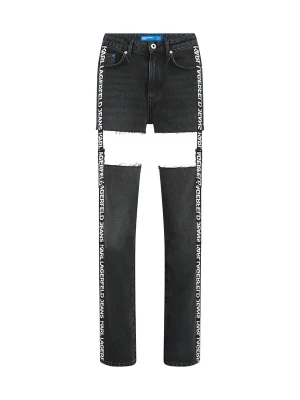 Foto van product KARL LAGERFELD JEANS Jeans black denim / wit