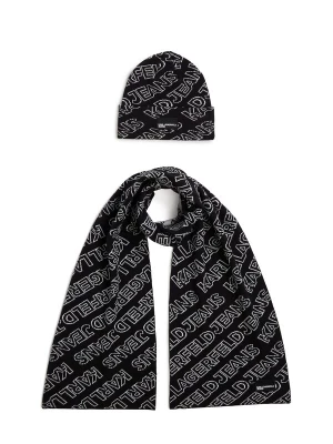 Foto van product KARL LAGERFELD JEANS Muts zwart / wit