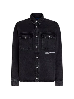 Foto van product KARL LAGERFELD JEANS Overhemd black denim / wit