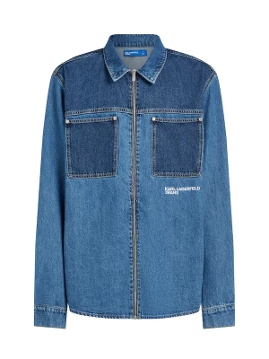 Foto van product KARL LAGERFELD JEANS Overhemd blauw denim / donkerblauw / wit
