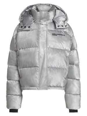 Foto van product KARL LAGERFELD JEANS Winterjas zilvergrijs / zwart