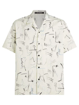Foto van product Karl Lagerfeld Overhemd beige / blauw / zwart
