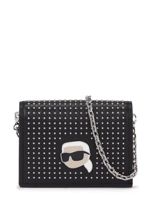 Foto van product Karl Lagerfeld Portemonnee 'Ikonik 2.0' beige / zwart / zilver / wit