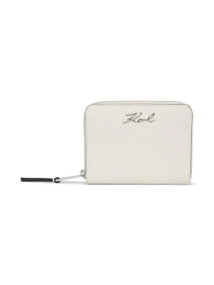 Foto van product Karl Lagerfeld Portemonnee ' K / Signature Mittelgroßes Portemonnaie mit Reißverschluss ' wit