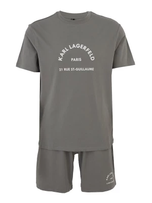 Foto van product Karl Lagerfeld Pyjama kort 'Rue St-Guillaume' donkergrijs / wit