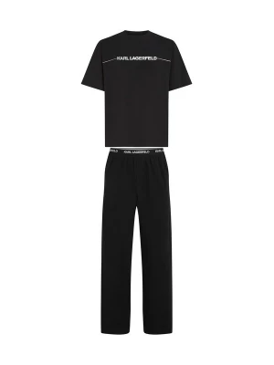 Foto van product Karl Lagerfeld Pyjama lang zwart / wit