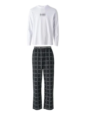 Foto van product Karl Lagerfeld Pyjama lang zwart / wit