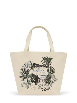 Foto van product Karl Lagerfeld Shopper crème / lichtblauw / donkergroen / zwart