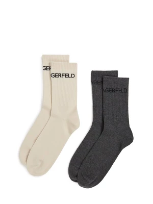 Foto van product Karl Lagerfeld Sokken ecru / grafiet