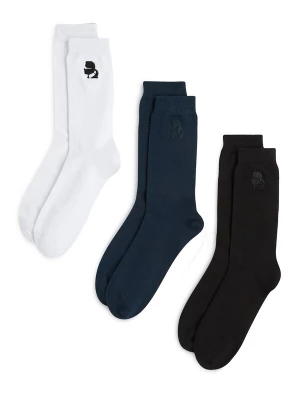 Foto van product Karl Lagerfeld Sokken 'Kameo' donkerblauw / zwart / wit