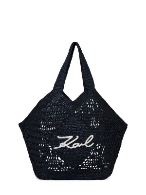 Foto van product Karl Lagerfeld Strandtas donkerblauw / wit