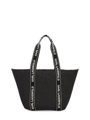 Foto van product Karl Lagerfeld Strandtas 'Essential' zwart / wit