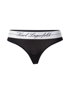Foto van product Karl Lagerfeld String 'HOTEL' crème / zwart