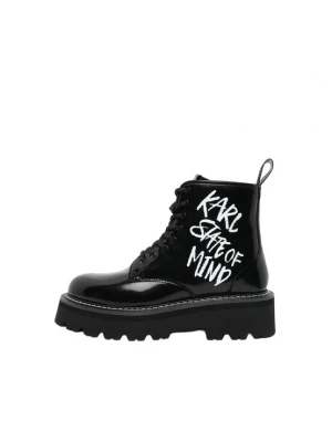 Foto van product Karl Lagerfeld Veterlaarsjes zwart / wit