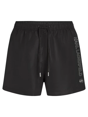 Foto van product Karl Lagerfeld Zwemshorts 'Ikon' zilvergrijs / zwart