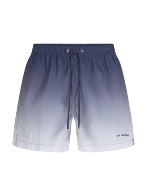 Foto van product Karl Lagerfeld Zwemshorts saffier / donkerblauw / offwhite
