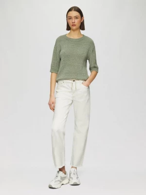Foto van product Karolin cropped jeans / normale pasvorm / halfhoog / rechte pijp / stropdassen s.Oliver crème