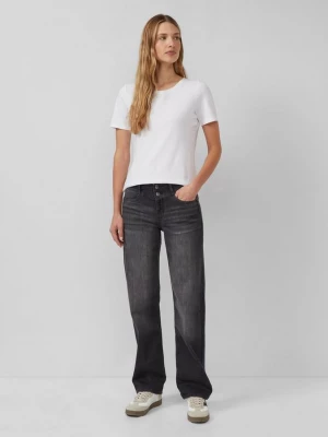 Foto van product Karolin jeans / normale pasvorm / halfhoog / rechte pijp / dubbele taillelook s.Oliver zwart
