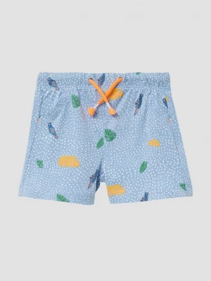 Foto van product Katoen short met print all-over s.Oliver blauw