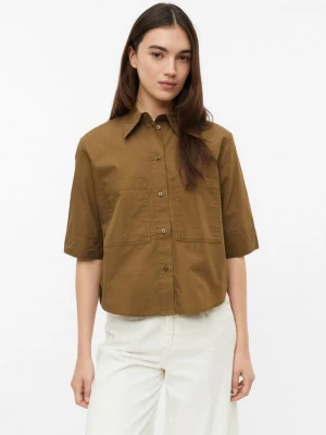 Foto van product Katoenen blouse in boxy pasvorm s.Oliver bruin