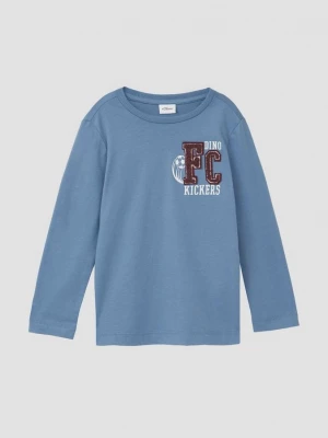 Foto van product Katoenen longsleeve met flockapplicatie s.Oliver blauw