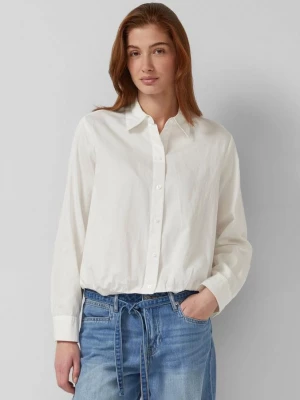 Foto van product Katoenen satijnen blouse met rimpels s.Oliver crème