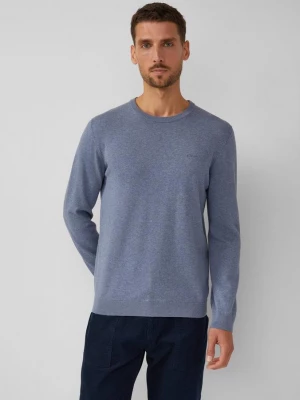 Foto van product Katoenen trui met geborduurd logo s.Oliver blauw
