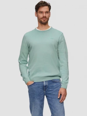 Foto van product Katoenen trui met geborduurd logo s.Oliver groen