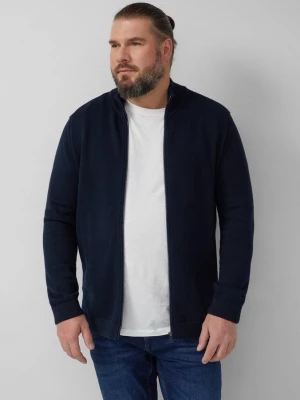 Foto van product Katoenen vest met opstaande kraag en logopatch s.Oliver blauw