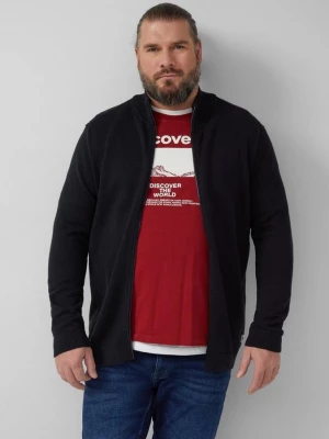 Foto van product Katoenen vest met opstaande kraag en logopatch s.Oliver zwart