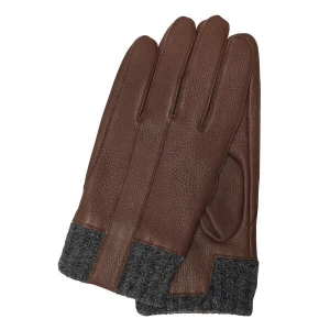 Foto van product KESSLER Vingerhandschoenen 'Otis' donkerbruin / grijs gemêleerd