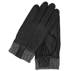 Foto van product KESSLER Vingerhandschoenen 'Otis' grijs gemêleerd / zwart