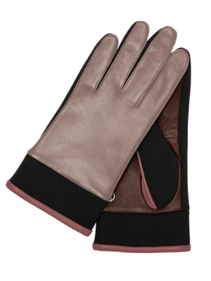 Foto van product KESSLER Vingerhandschoenen 'Stella' bruin / lichtbruin / rosé / zwart