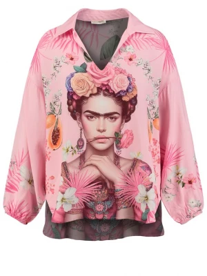 Foto van product Key Largo Blouse 'GALLERY' beige / blauw / bruin / rosa