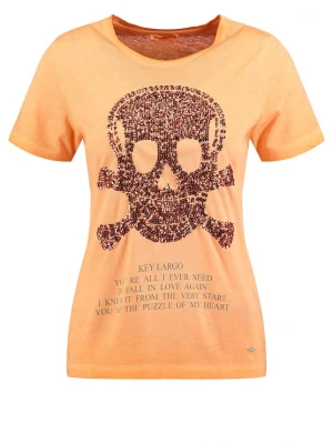Foto van product Key Largo Shirt 'Bone' chocoladebruin / abrikoos