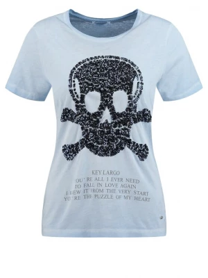 Foto van product Key Largo Shirt 'Bone' smoky blue / zwart