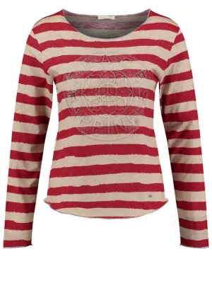 Foto van product Key Largo Shirt 'Happiness' beige / rood