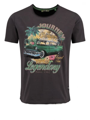 Foto van product Key Largo Shirt 'Journey' geel / antraciet / groen / donkerroze