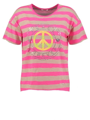 Foto van product Key Largo Shirt 'SYMBOL ' beige / geel / neonroze / zwart