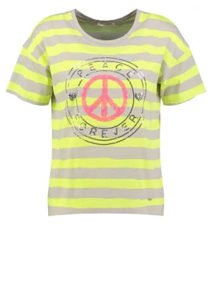 Foto van product Key Largo Shirt 'SYMBOL ' neongeel / lichtgrijs / lichtrood / zwart