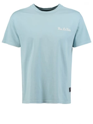 Foto van product Key Largo Shirt 'VIVE LA VIDA' blauw / wit