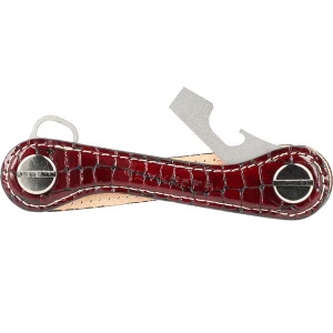 Foto van product Keykeepa Sleutelhanger 'Leather' bordeaux