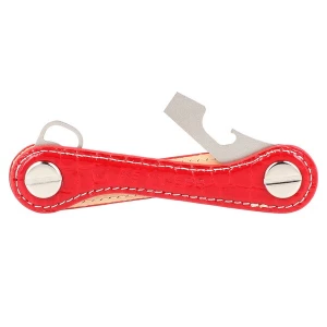 Foto van product Keykeepa Sleutelhanger 'Leather ' rood