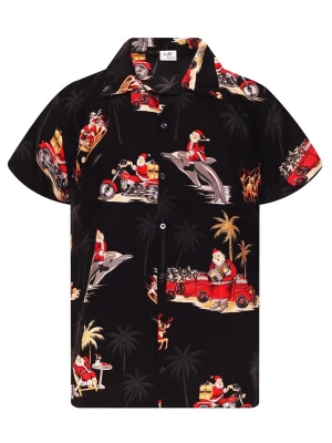 Foto van product King Kameha Overhemd 'Christmas Dolphin Santa' zwart