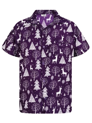Foto van product King Kameha Overhemd 'Christmas Reindeer' lila