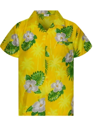 Foto van product King Kameha Overhemd 'Small Flower' geel